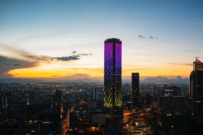 Vista aérea de bogotá